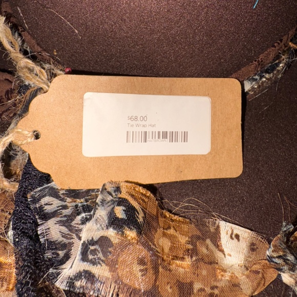Gypsy Junque | Boho Theme Tie Wrap Hat | One Size Fits Most - Picture 3 of 6